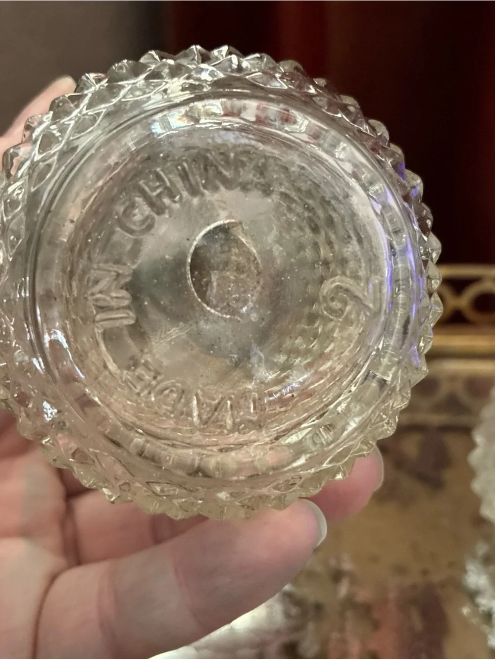 Vintage elegant clear